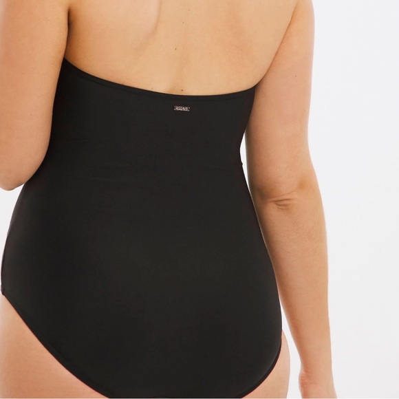 FIGLEAVES One Piece Swimsuit Black and White Twist Size 20R NWT - Picture 3 of 9